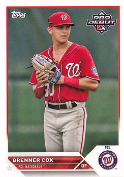 2023 Topps Pro Debut #PD-128 Brenner Cox Front