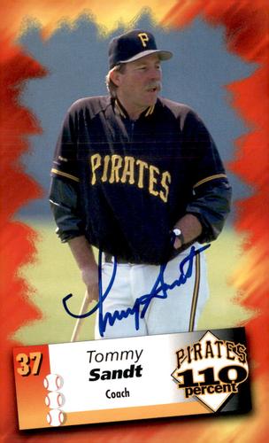 1996 Advance Auto Parts Pittsburgh Pirates #NNO Tommy Sandt Front
