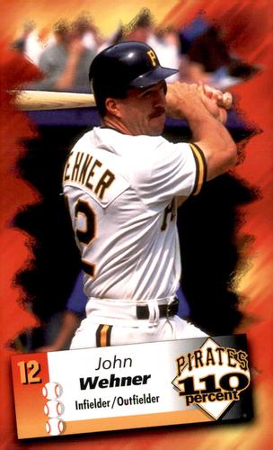 1996 Advance Auto Parts Pittsburgh Pirates #NNO John Wehner Front