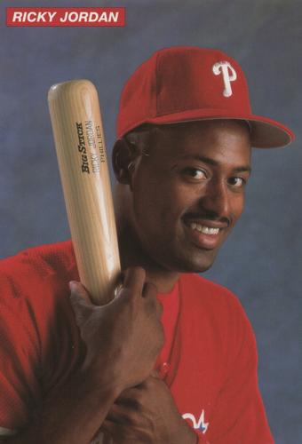 1992 Medford Philadelphia Phillies Photocards - Update #NNO Ricky Jordan Front