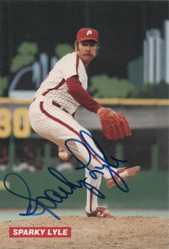 1992 Medford Philadelphia Phillies Photocards - ALS Autograph Party #NNO Sparky Lyle Front
