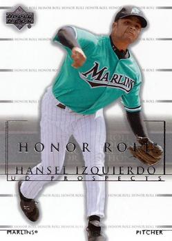 2002 Upper Deck Rookie Debut - 2002 Upper Deck Honor Roll Update #149 Hansel Izquierdo Front