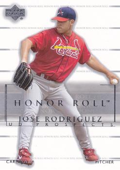 2002 Upper Deck Rookie Debut - 2002 Upper Deck Honor Roll Update #179 Jose Rodriguez Front