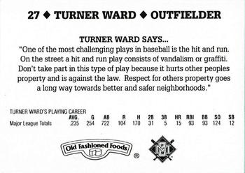 1995 Milwaukee Brewers Police - Wisconsin Rapids Professional Policeman's Association #NNO Turner Ward Back