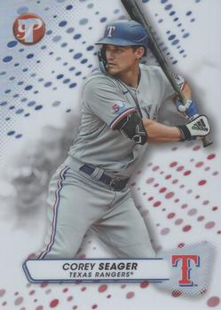 2023 Topps Pristine - Refractor #91 Corey Seager Front