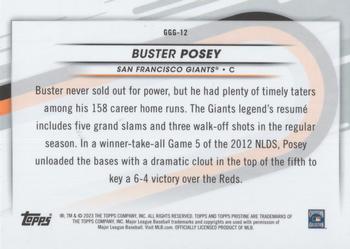 2023 Topps Pristine - Going, Going, Gone! #GGG-12 Buster Posey Back
