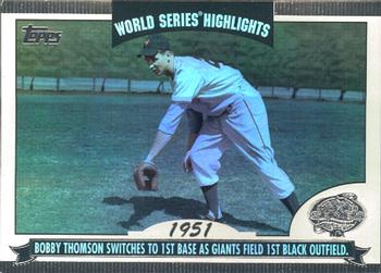 2004 Topps - World Series Highlights (Series Two) #WS-BT Bobby Thomson Front