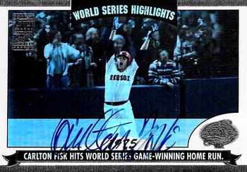 2004 Topps - World Series Highlights Autographs (Series One) #WSA-CF Carlton Fisk Front