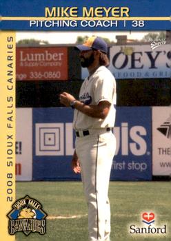 2008 MultiAd Sioux Falls Canaries #14 Mike Meyer Front