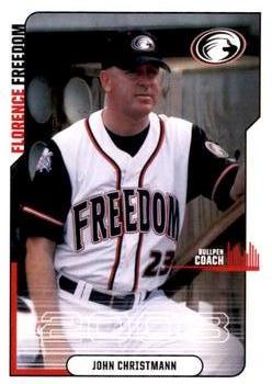 2008 Florence Freedom #NNO John Christmann Front