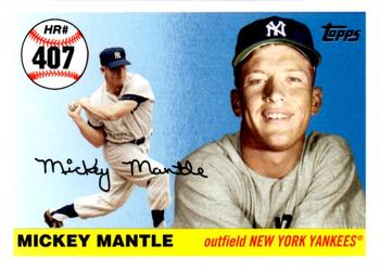 2007 Topps Updates & Highlights - Mickey Mantle Home Run History #MHR407 Mickey Mantle Front