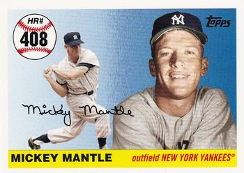 2007 Topps Updates & Highlights - Mickey Mantle Home Run History #MHR408 Mickey Mantle Front
