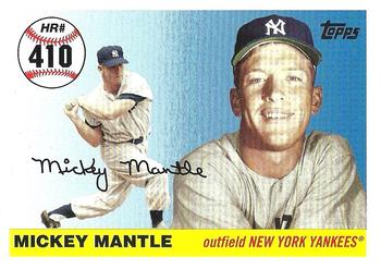 2007 Topps Updates & Highlights - Mickey Mantle Home Run History #MHR410 Mickey Mantle Front