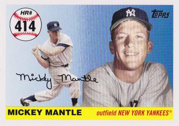 2007 Topps Updates & Highlights - Mickey Mantle Home Run History #MHR414 Mickey Mantle Front