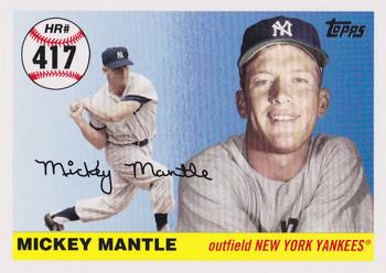 2007 Topps Updates & Highlights - Mickey Mantle Home Run History #MHR417 Mickey Mantle Front