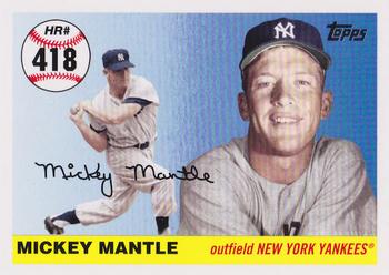 2007 Topps Updates & Highlights - Mickey Mantle Home Run History #MHR418 Mickey Mantle Front