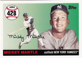 2007 Topps Updates & Highlights - Mickey Mantle Home Run History #MHR428 Mickey Mantle Front