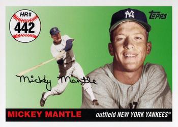 2007 Topps Updates & Highlights - Mickey Mantle Home Run History #MHR442 Mickey Mantle Front