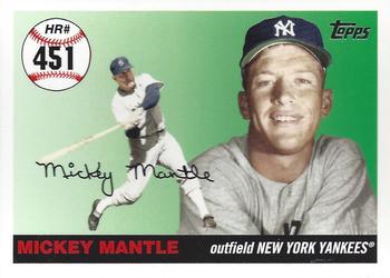 2007 Topps Updates & Highlights - Mickey Mantle Home Run History #MHR451 Mickey Mantle Front