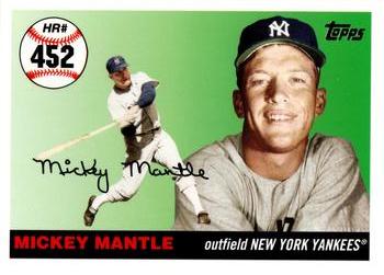 2007 Topps Updates & Highlights - Mickey Mantle Home Run History #MHR452 Mickey Mantle Front