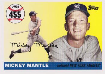 2007 Topps Updates & Highlights - Mickey Mantle Home Run History #MHR455 Mickey Mantle Front