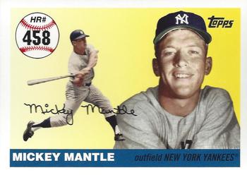 2007 Topps Updates & Highlights - Mickey Mantle Home Run History #MHR458 Mickey Mantle Front