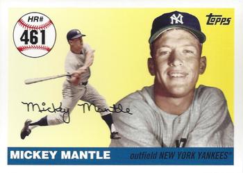 2007 Topps Updates & Highlights - Mickey Mantle Home Run History #MHR461 Mickey Mantle Front