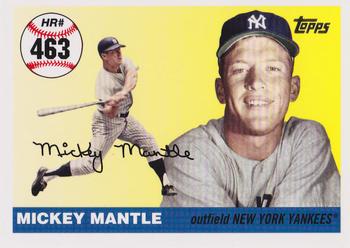 2007 Topps Updates & Highlights - Mickey Mantle Home Run History #MHR463 Mickey Mantle Front