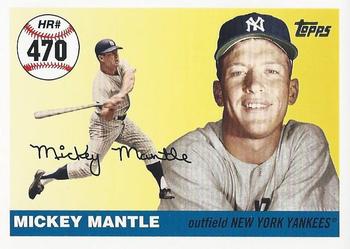 2007 Topps Updates & Highlights - Mickey Mantle Home Run History #MHR470 Mickey Mantle Front