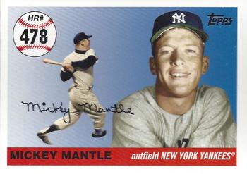 2007 Topps Updates & Highlights - Mickey Mantle Home Run History #MHR478 Mickey Mantle Front