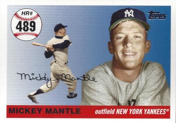 2007 Topps Updates & Highlights - Mickey Mantle Home Run History #MHR489 Mickey Mantle Front