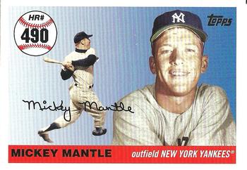 2007 Topps Updates & Highlights - Mickey Mantle Home Run History #MHR490 Mickey Mantle Front