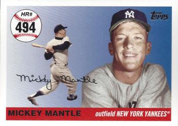 2007 Topps Updates & Highlights - Mickey Mantle Home Run History #MHR494 Mickey Mantle Front