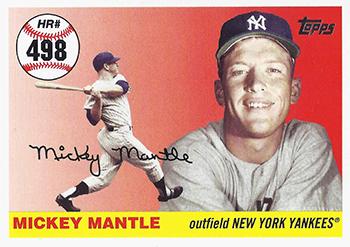 2007 Topps Updates & Highlights - Mickey Mantle Home Run History #MHR498 Mickey Mantle Front