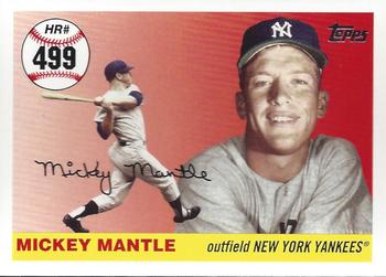 2007 Topps Updates & Highlights - Mickey Mantle Home Run History #MHR499 Mickey Mantle Front