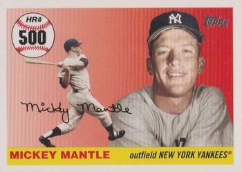 2007 Topps Updates & Highlights - Mickey Mantle Home Run History #MHR500 Mickey Mantle Front