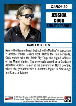 2023 Choice Jupiter Hammerheads #30 Jessica Cook Back