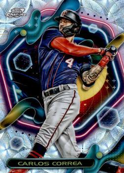 2023 Topps Cosmic Chrome - Nucleus Refractor #99 Carlos Correa Front