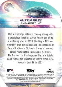 2023 Topps Cosmic Chrome - Launched Into Orbit #LIO-11 Austin Riley Back