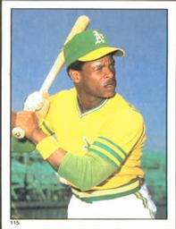 1981 Topps Stickers #115 Rickey Henderson Front