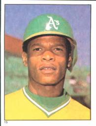 1981 Topps Stickers #15 Rickey Henderson Front