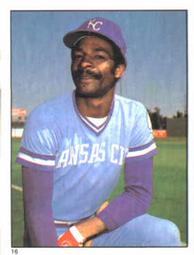1981 Topps Stickers #16 Willie Wilson Front