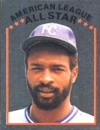1981 Topps Stickers #247 Willie Wilson Front