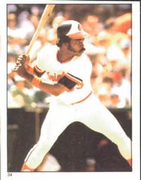 1981 Topps Stickers #34 Eddie Murray Front