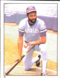 1981 Topps Stickers #81 Willie Wilson Front