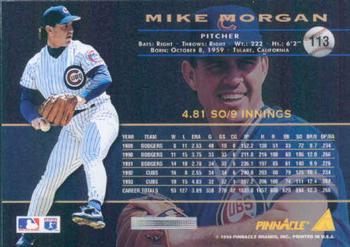 1994 Pinnacle #113 Mike Morgan Back