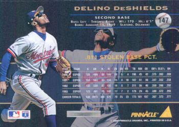 1994 Pinnacle #147 Delino DeShields Back