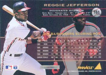 1994 Pinnacle #161 Reggie Jefferson Back