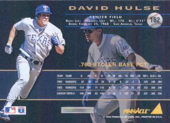 1994 Pinnacle #162 David Hulse Back