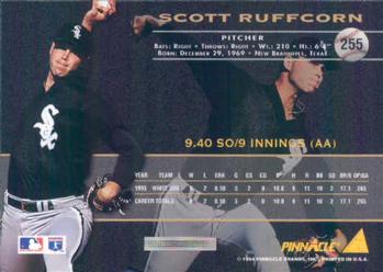 1994 Pinnacle #255 Scott Ruffcorn Back